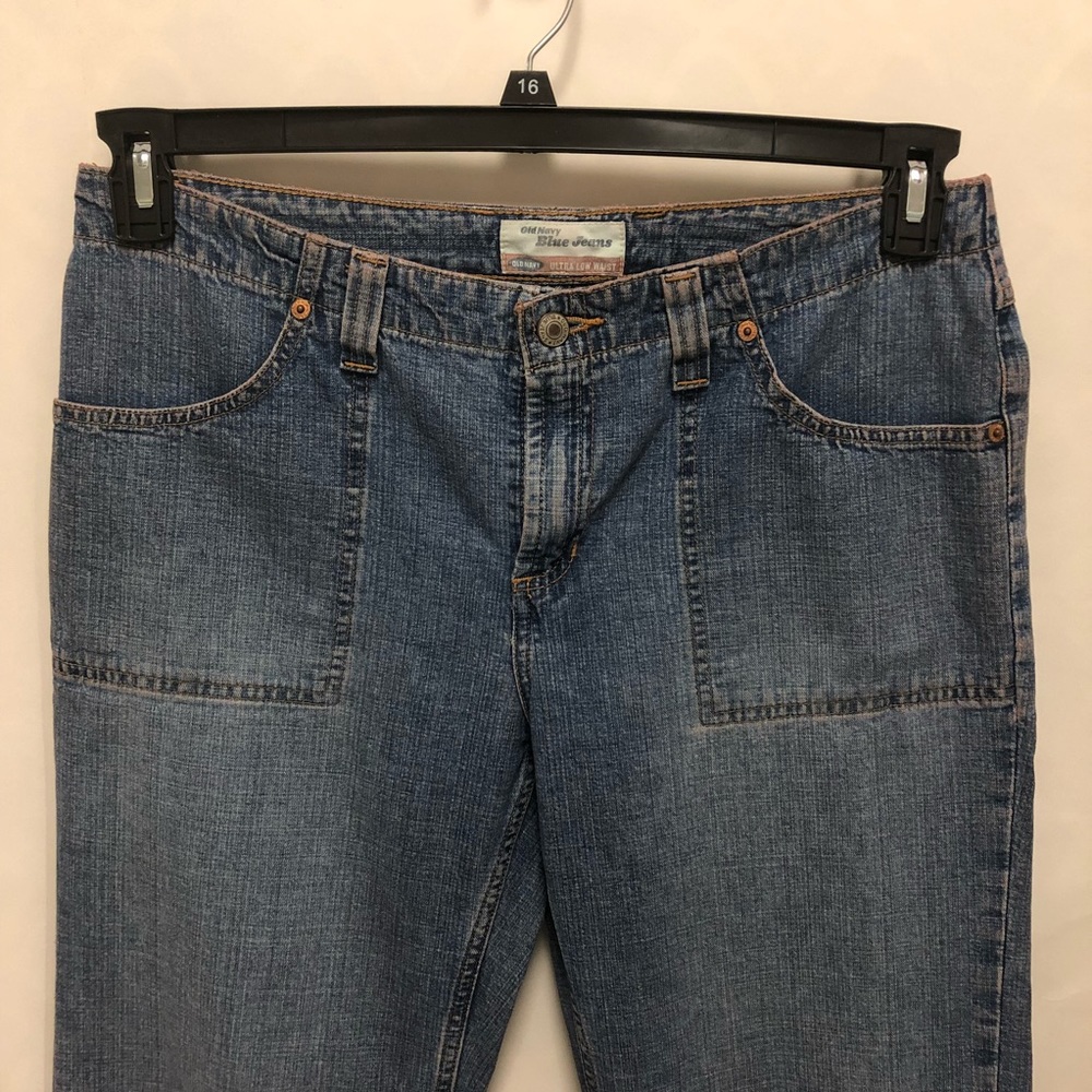 Old Navy Blue Jeans - Ultra Low Waist - Size 12 - Picture 2 of 7